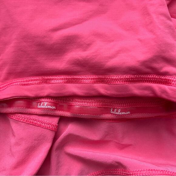 Lululemon Oxygen Bra & Pace Rival Skirt 13” Set – Hot Pink – Size 6 - Picture 13 of 16